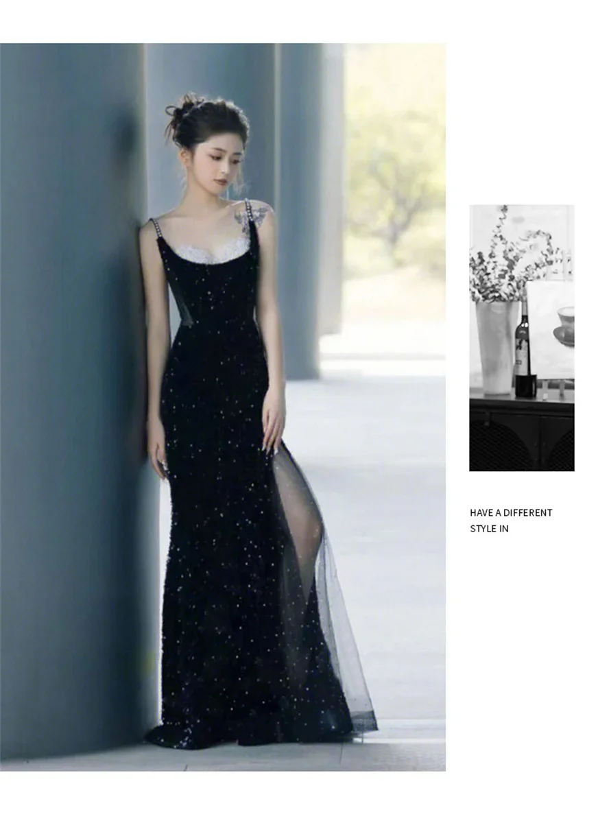 2026 Black party evening dress light luxury niche 2024 new fish tail temperament socialite backless sexy dress
2026 Black party evening dress light luxury niche 2024 new fish tail temperament socialite backless sexy dress
