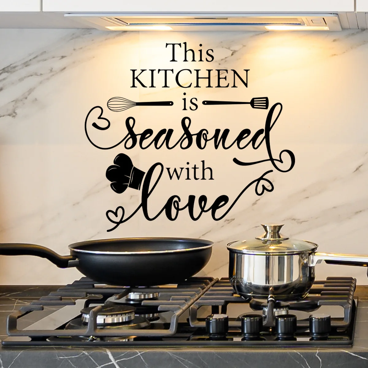 Creative black kitchen slogan sticker for kitchen decoration self adhesive wall art decal
Creative black kitchen slogan sticker for kitchen decoration self adhesive wall art decal