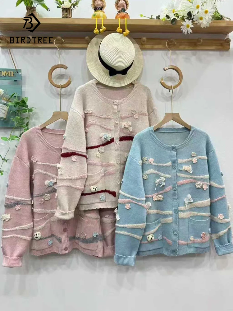 New 2025 Fall Cotton Blending Long Sleeve Sweater, Women O Neck Embroidery, Mori Girl Preppy Style Loose Knit Cardigan C59726CC
New 2025 Fall Cotton Blending Long Sleeve Sweater, Women O Neck Embroidery, Mori Girl Preppy Style Loose Knit Cardigan C59726CC