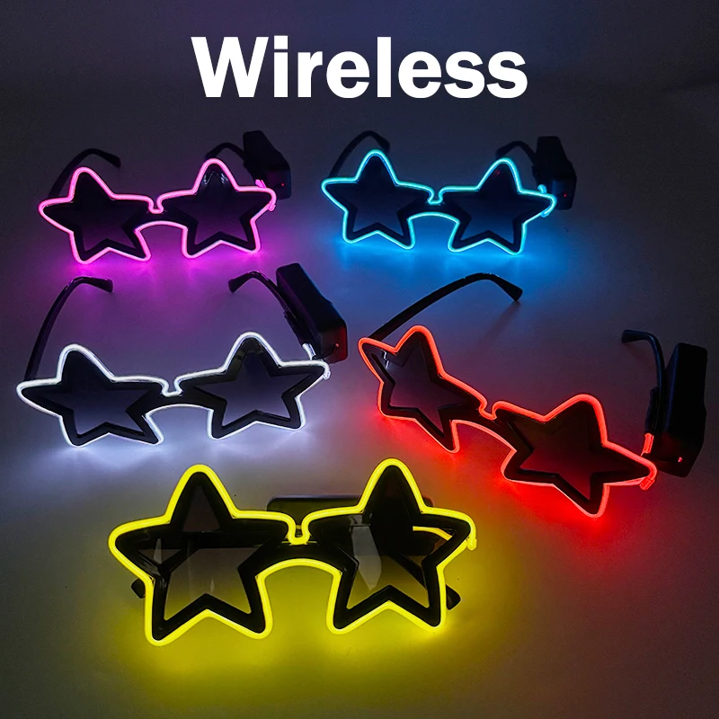 Funny LED Glow Glasses Light Up Glow In The Dark Wireless Luminous Sunglasses Neon Supplies Kids Adults Birthday Wedding Decor
Funny LED Glow Glasses Light Up Glow In The Dark Wireless Luminous Sunglasses Neon Supplies Kids Adults Birthday Wedding Decor
