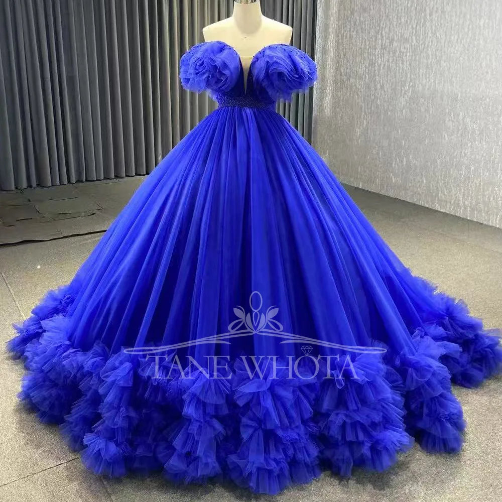 Elegant Blue Evening Dress For Women Sweetheart Beaded Lace-Up Back Ball Gown Customizable Party Dress
Elegant Blue Evening Dress For Women Sweetheart Beaded Lace-Up Back Ball Gown Customizable Party Dress