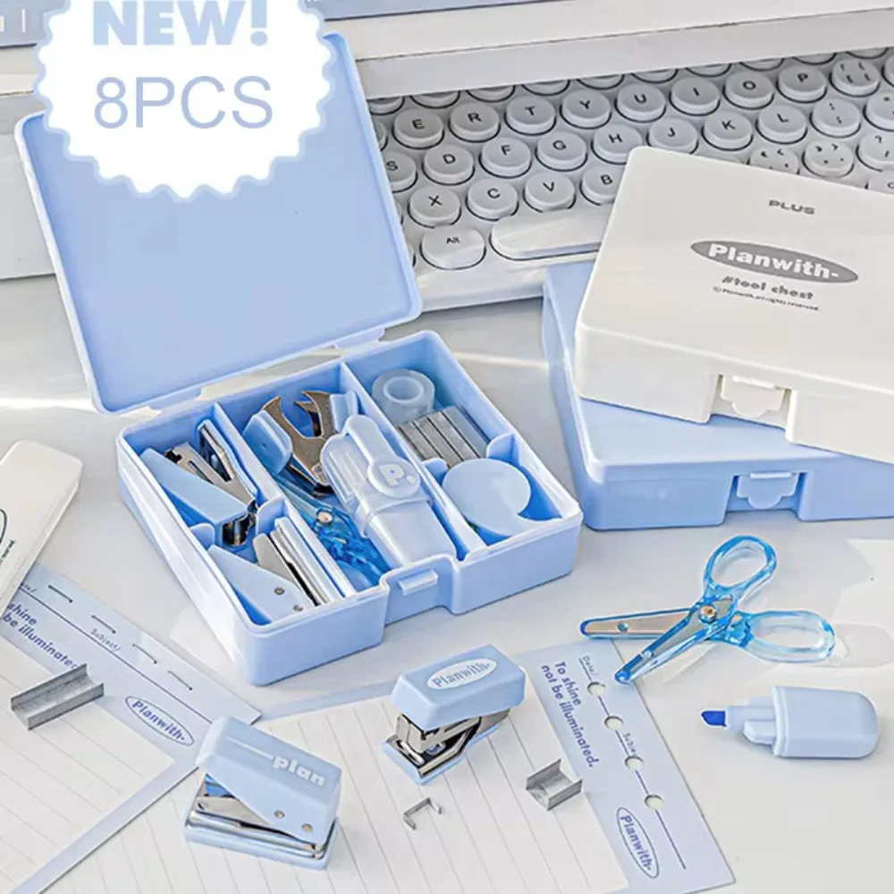 8Pcs/Box Kawaii Student Stationery Set Mini Ins Office Efficiency Set School Supplies Multifunction Puncher Stapler Machine Set
8Pcs/Box Kawaii Student Stationery Set Mini Ins Office Efficiency Set School Supplies Multifunction Puncher Stapler Machine Set