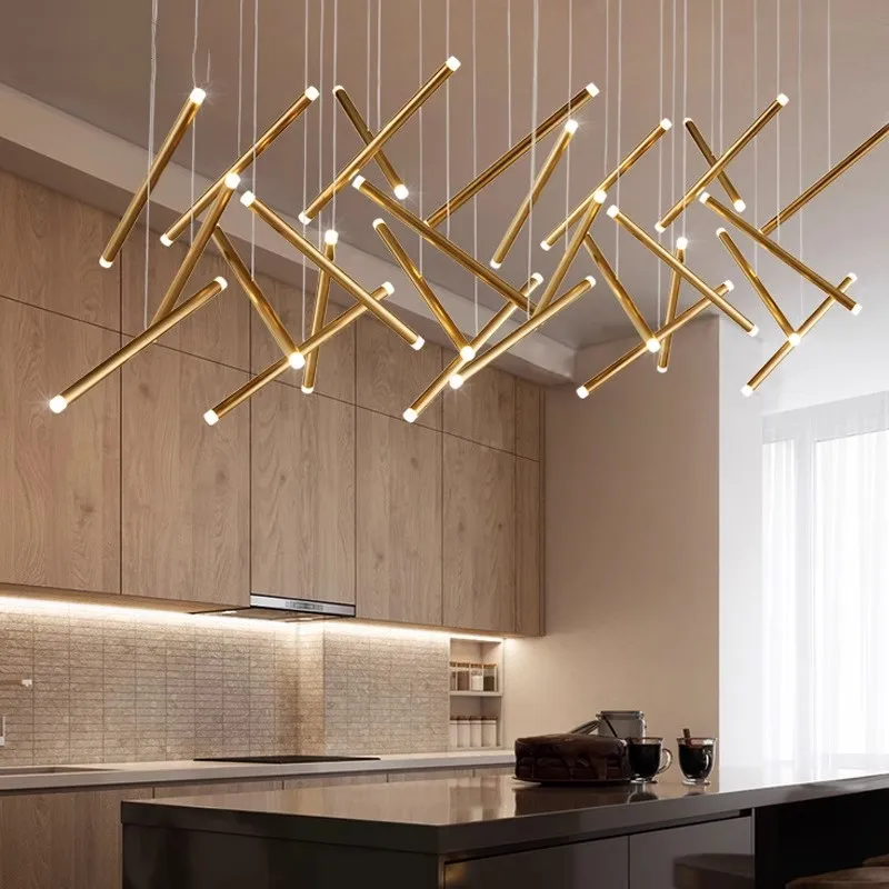 Modern Led Chandelier For Staircase Living Room Creative Tube Design Lamp Restaurant Luxury Home Decor Kitchen Lighting
Modern Led Chandelier For Staircase Living Room Creative Tube Design Lamp Restaurant Luxury Home Decor Kitchen Lighting