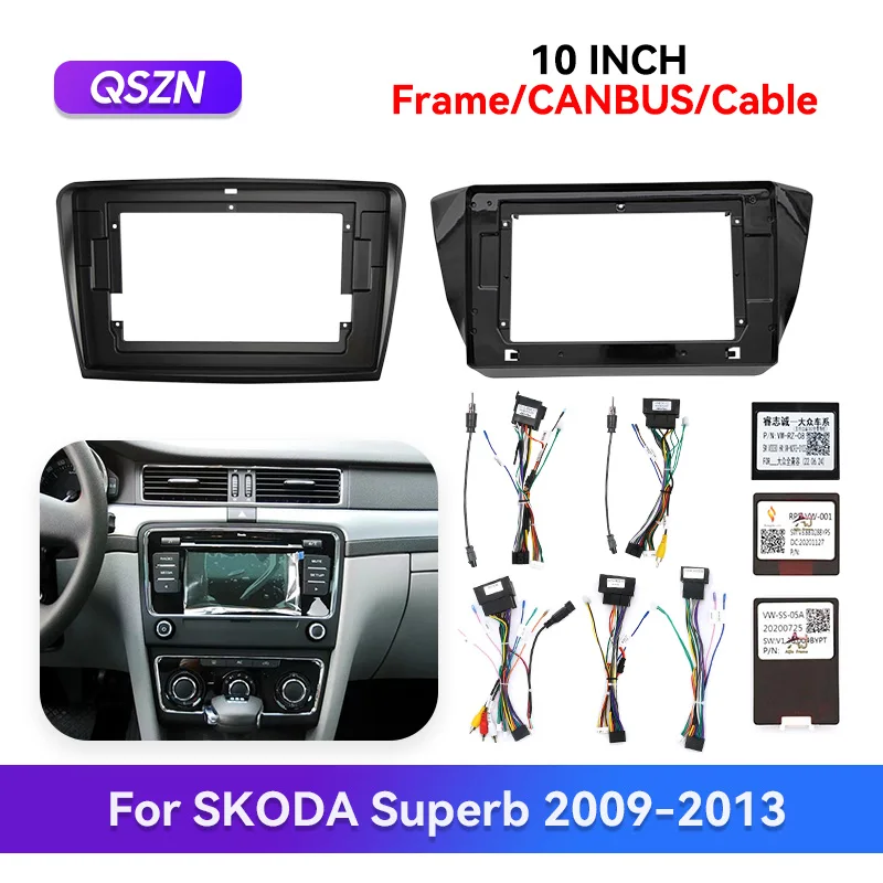 QSZN Cable Wiring Canbus For SKODA Superb 2009-2013 Car Android Radio Frame Harness Fascia Stereo Panel Decoder DVD Faceplate
QSZN Cable Wiring Canbus For SKODA Superb 2009-2013 Car Android Radio Frame Harness Fascia Stereo Panel Decoder DVD Faceplate