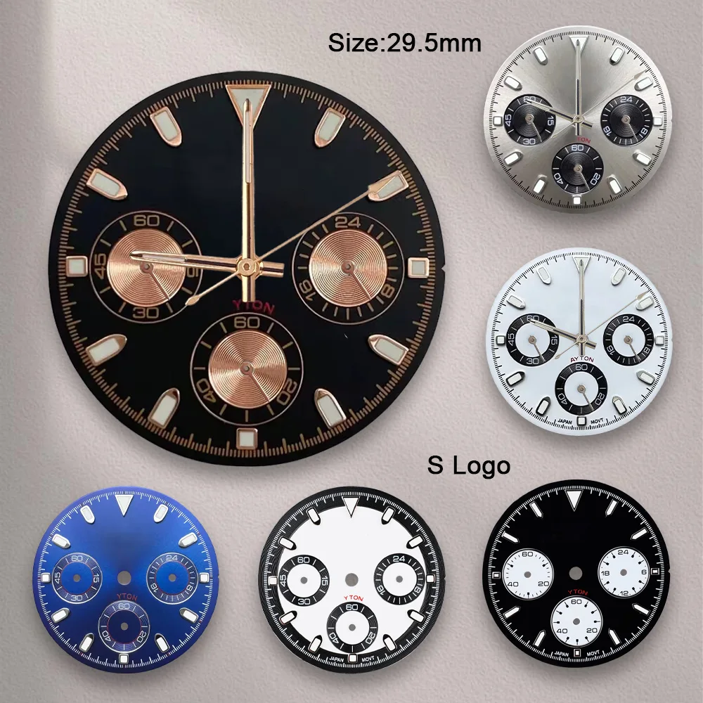 New 29.5mm S Logo DTN Panda Dial Fit VK63 Movement Green Luminous High-Quality Dial Watch Modification Accessories
New 29.5mm S Logo DTN Panda Dial Fit VK63 Movement Green Luminous High-Quality Dial Watch Modification Accessories