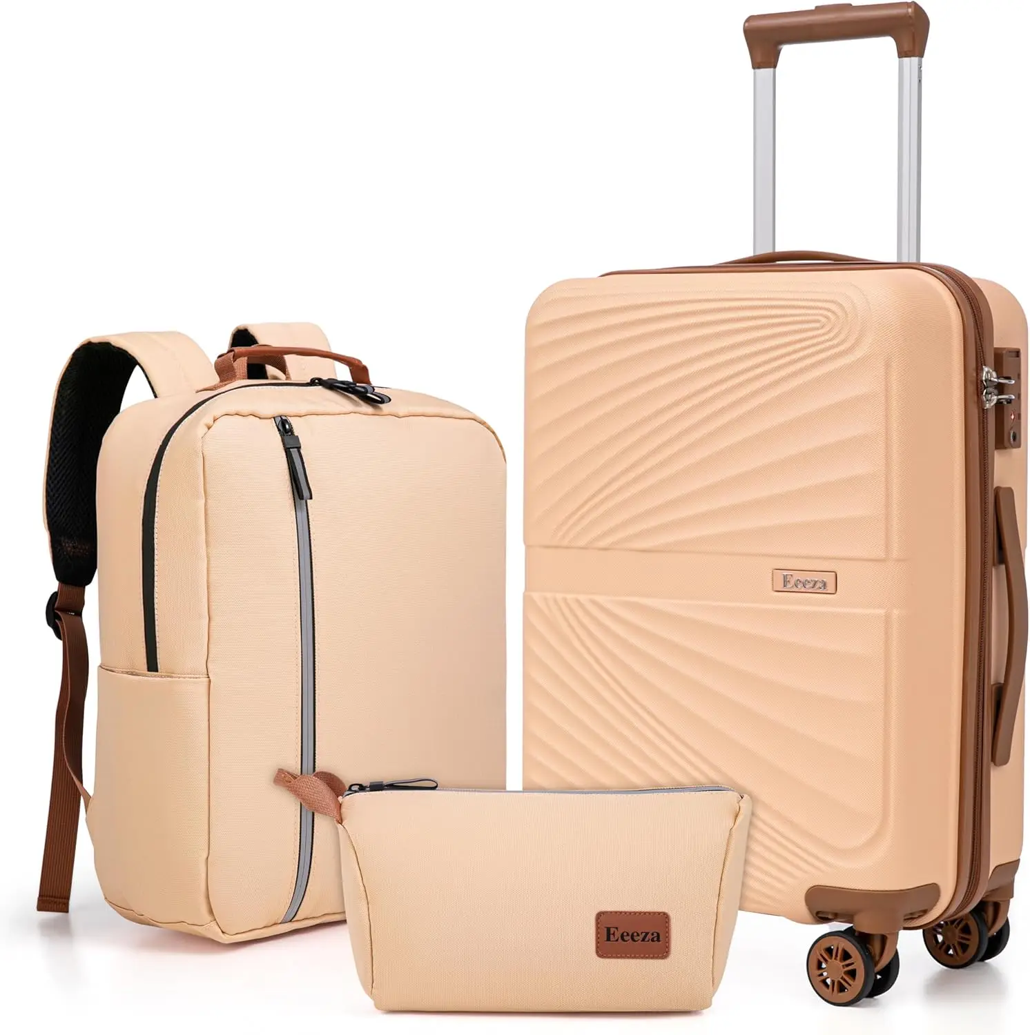 Carry On Luggage Set 22x14x9 Airline Approved, 3 Piece ABS Hard Case with TSA Lock and Spinner Wheels (20 Inch)
Carry On Luggage Set 22x14x9 Airline Approved, 3 Piece ABS Hard Case with TSA Lock and Spinner Wheels (20 Inch)