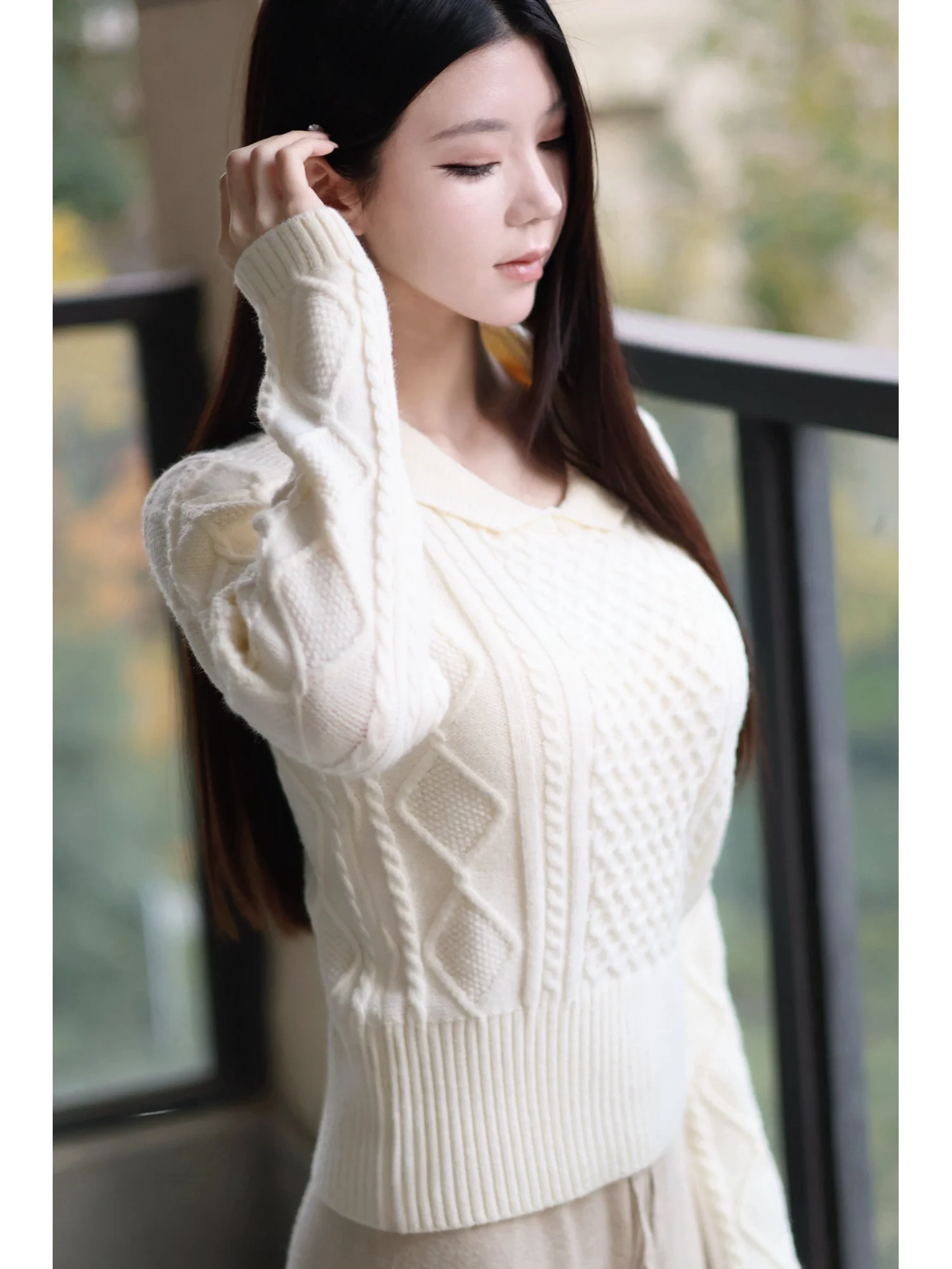 Вязаный свитер Tiany с длинными рукавами, приталенный, в университетском стиле, с отложным воротником, из крученой пряжи, женский, модный, из смесового полиэстера и хлопка
Вязаный свитер Tiany с длинными рукавами, приталенный, в университетском стиле, с отложным воротником, из крученой пряжи, женский, модный, из смесового полиэстера и хлопка