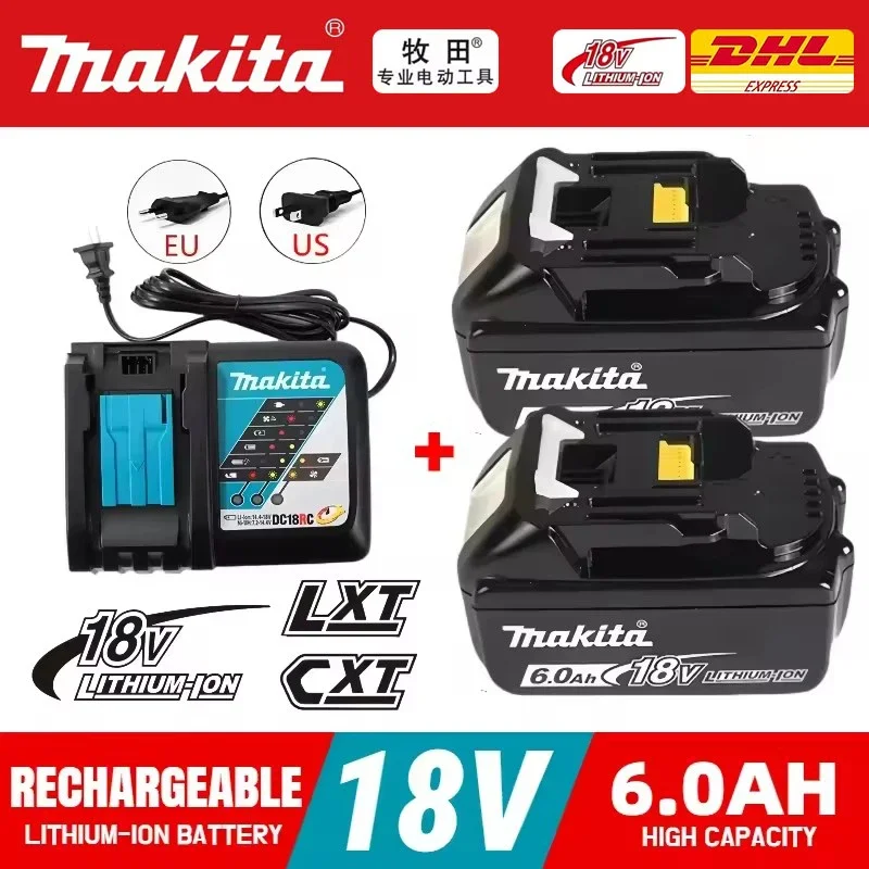 Makita 18V 6AH/5AH power tool battery,100% Makita original 18V lithium battery,compatible with Makita BL1860B BL1830B power tool
Makita 18V 6AH/5AH power tool battery,100% Makita original 18V lithium battery,compatible with Makita BL1860B BL1830B power tool
