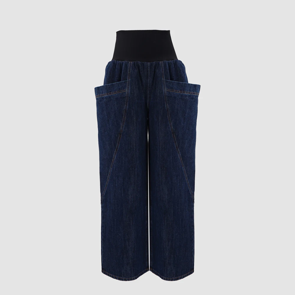 100% Cotton Knit Waistband High-Waisted Wide-Leg Pants for Women Large Pocket Detail Elegant Commuter Jeans 2026 Spring New Y2k
100% Cotton Knit Waistband High-Waisted Wide-Leg Pants for Women Large Pocket Detail Elegant Commuter Jeans 2026 Spring New Y2k