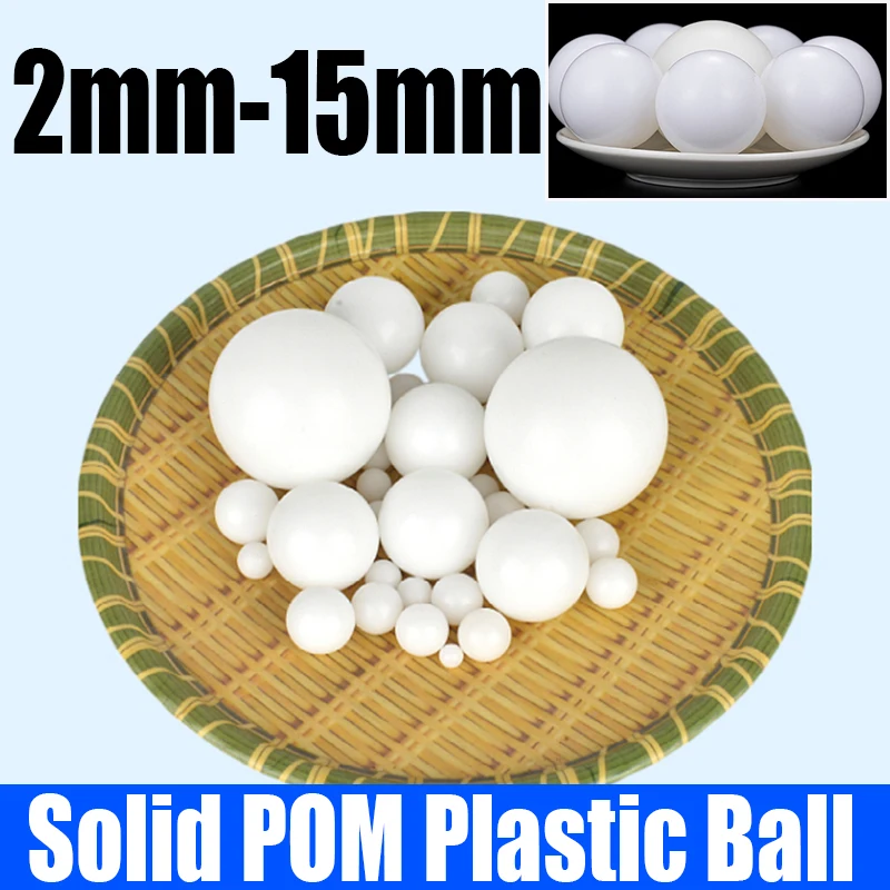 10-100PCS Precision Solid POM Plastic Ball Polyoxymethylene Plastic Rolling Bead White Precision Bearing Ball Dia 2mm-15mm
10-100PCS Precision Solid POM Plastic Ball Polyoxymethylene Plastic Rolling Bead White Precision Bearing Ball Dia 2mm-15mm