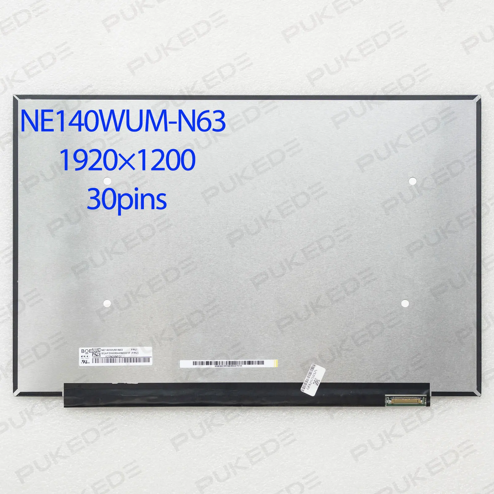 Оригинальный 14,0-дюймовый ЖК-экран для ноутбука NE140WUM-N63 FHD 1920*1200 edp 30 контактов 95% sRGB
Оригинальный 14,0-дюймовый ЖК-экран для ноутбука NE140WUM-N63 FHD 1920*1200 edp 30 контактов 95% sRGB