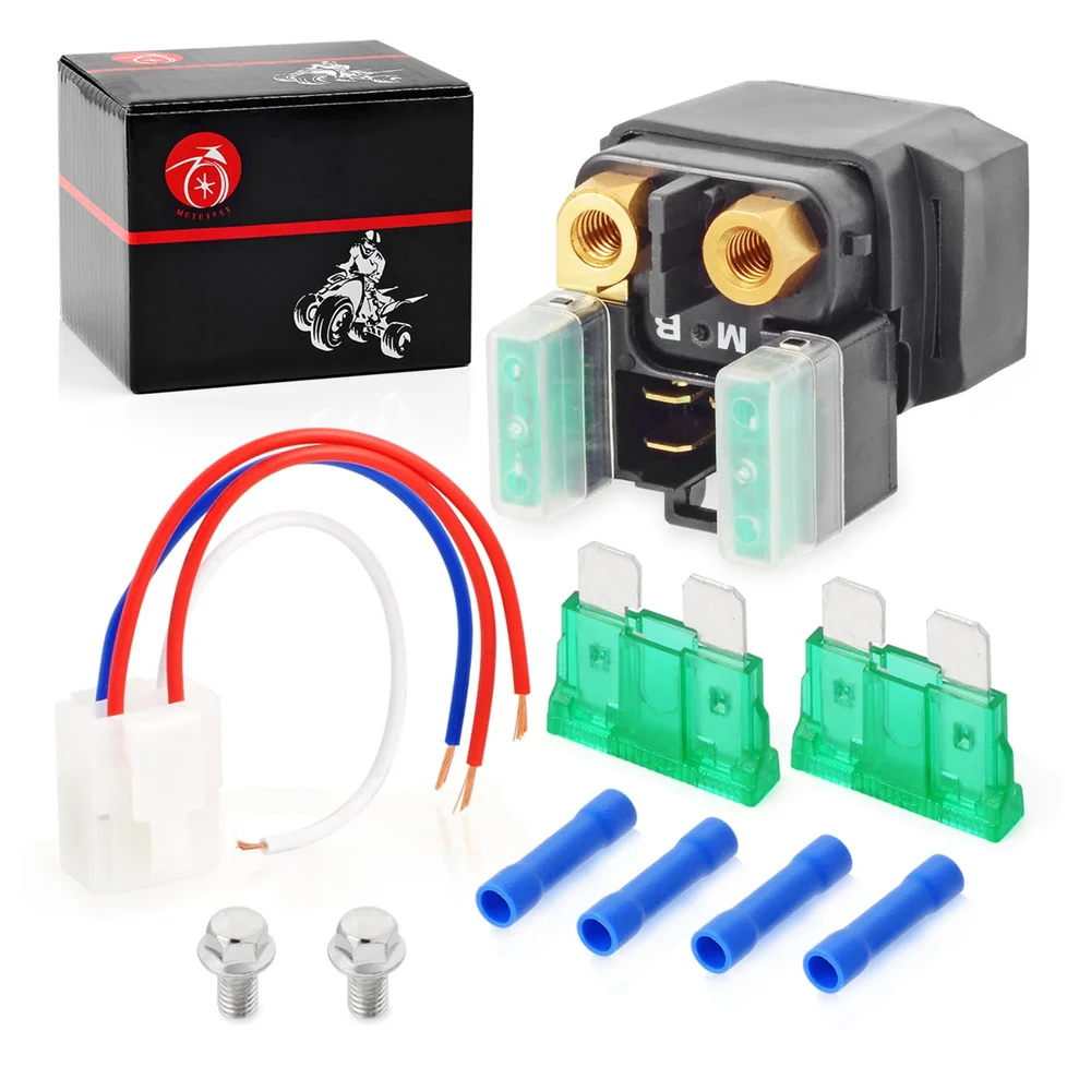 Starter Solenoid Relay M-B & Plug For Yamaha YFZ450 600R YFZ-R1 R6 FZS1000 FZ8 XV1700 FJR1300 V-Star XVS1100 1300 XT250 WR250R
Starter Solenoid Relay M-B & Plug For Yamaha YFZ450 600R YFZ-R1 R6 FZS1000 FZ8 XV1700 FJR1300 V-Star XVS1100 1300 XT250 WR250R