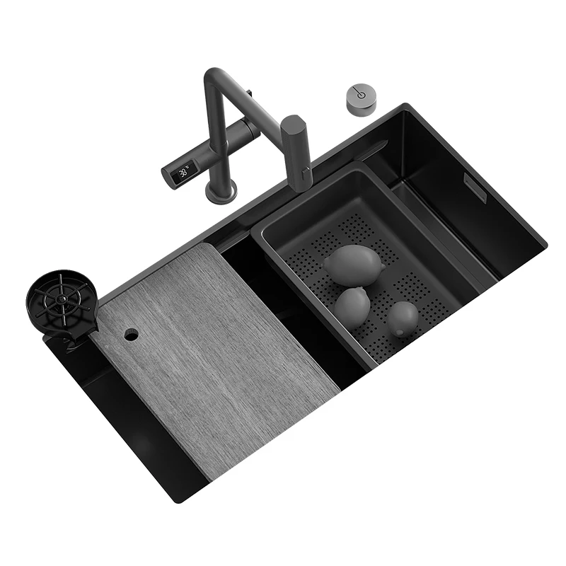 High-end kitchen vegetable basin handmade stainless steel under-counter vegetable basin sink
High-end kitchen vegetable basin handmade stainless steel under-counter vegetable basin sink