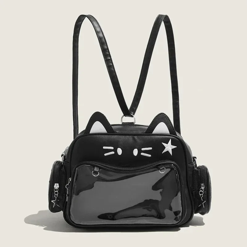 Women's Fashion Backpacks Y2K Korean Japan Kawaii Cat Ita Bag PU Cute Girls Transparent Pocket Aesthetic Shoulder Crossbody Bags
Women's Fashion Backpacks Y2K Korean Japan Kawaii Cat Ita Bag PU Cute Girls Transparent Pocket Aesthetic Shoulder Crossbody Bags