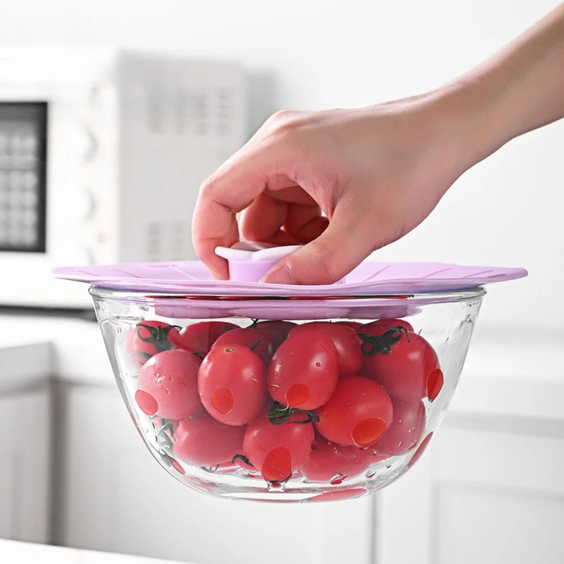 Silicone Food Wrap Microwave Bowl Cover With Cute Flower Handle Fresh Keeping Cooking Pot Pan Lid Reusable Kitchen Gadgets
Silicone Food Wrap Microwave Bowl Cover With Cute Flower Handle Fresh Keeping Cooking Pot Pan Lid Reusable Kitchen Gadgets