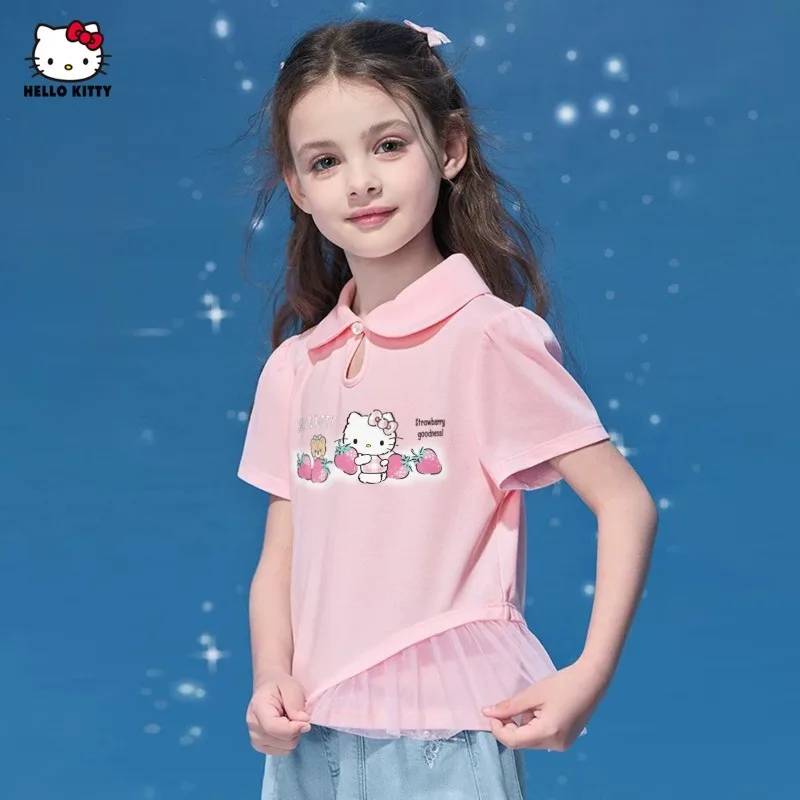 Summer Hello Kitty Anime Kawaii Sanrio Ins Fashion Short Sleeve Shirt Cute Girls Summer Cute Baby Clothes Hoodie Gifts Toys 
Summer Hello Kitty Anime Kawaii Sanrio Ins Fashion Short Sleeve Shirt Cute Girls Summer Cute Baby Clothes Hoodie Gifts Toys