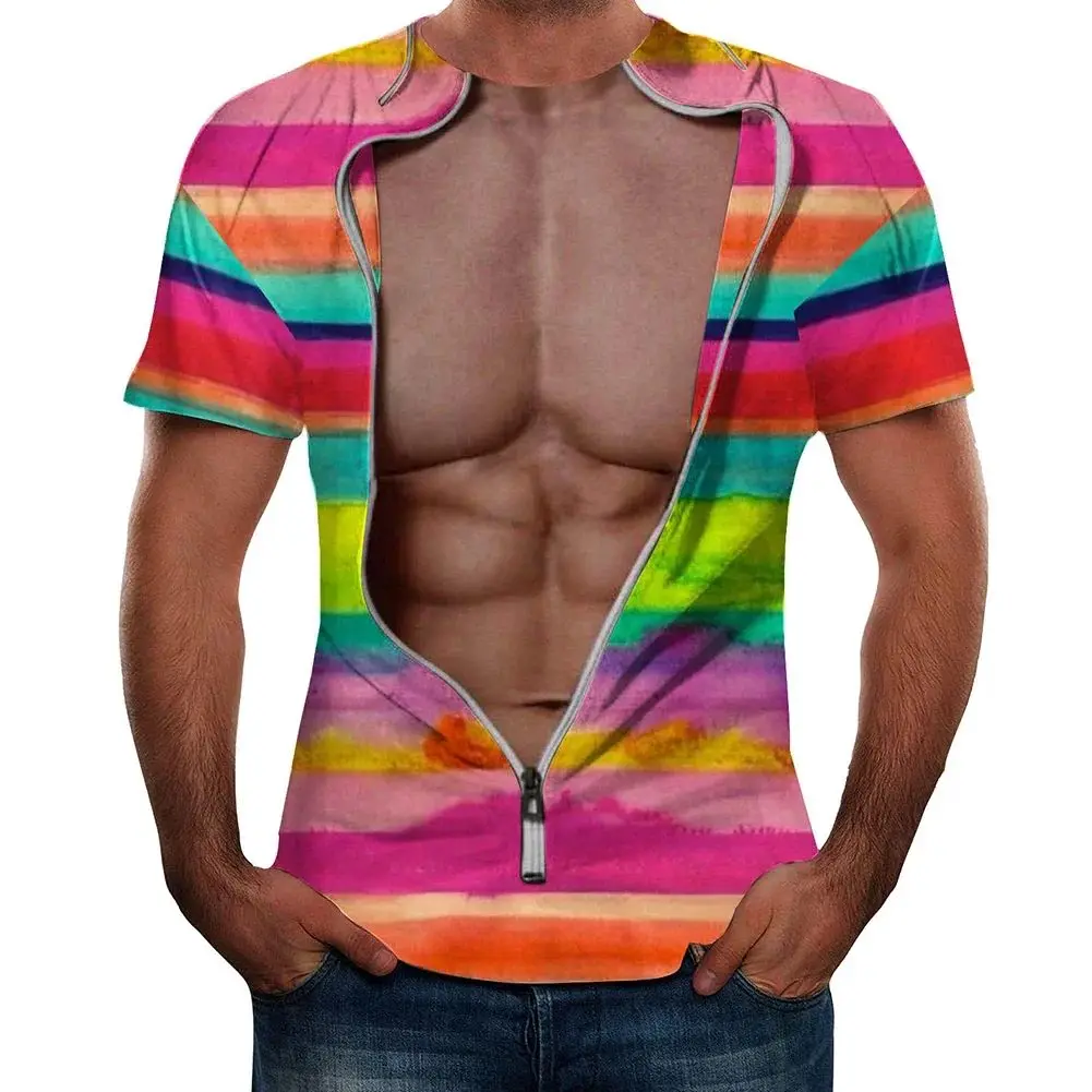 Summer Men Street Personality Interesting 3d Printed Loose Comfortable Breathable Round Neck Short Sleeve T-Shirt Plus Size Top
Summer Men Street Personality Interesting 3d Printed Loose Comfortable Breathable Round Neck Short Sleeve T-Shirt Plus Size Top