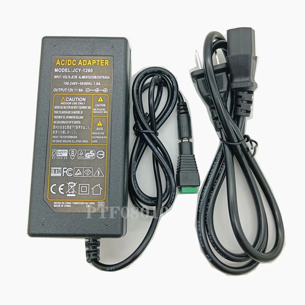 DC 5V 12V 24V Lighting Transformers 1A / 2A / 3A / 5A / 6A / 8A / 10A Power Supply Adapter For LED Strip
DC 5V 12V 24V Lighting Transformers 1A / 2A / 3A / 5A / 6A / 8A / 10A Power Supply Adapter For LED Strip