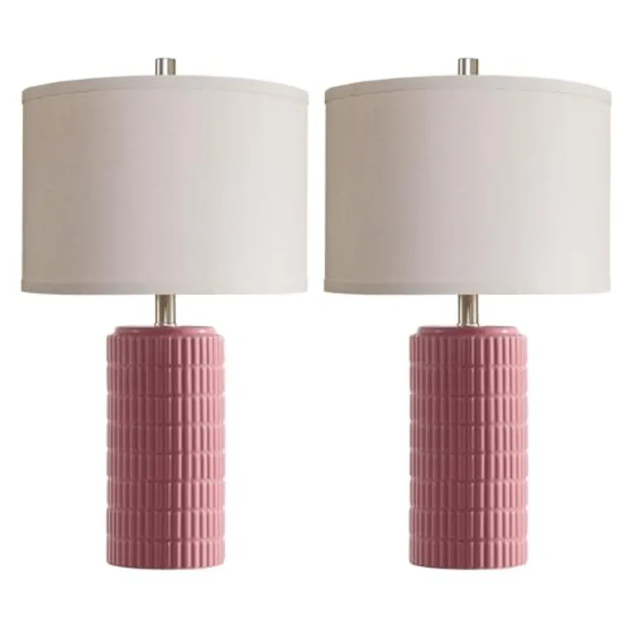 23" Set of 2 Ceramic Table Lamp for Living Room Bedroom, Modern Farmhouse Nightstand Desk Lamps for Dining Room Dresser End Tab
23" Set of 2 Ceramic Table Lamp for Living Room Bedroom, Modern Farmhouse Nightstand Desk Lamps for Dining Room Dresser End Tab