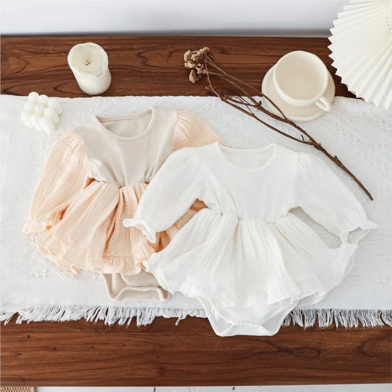 Newborn Baby Girl Cotton Princess Romper Ruffle Dress Infant Solid Long Sleeve Jumpsuit Birthday Spring Autumn Clothes 3-18M
Newborn Baby Girl Cotton Princess Romper Ruffle Dress Infant Solid Long Sleeve Jumpsuit Birthday Spring Autumn Clothes 3-18M