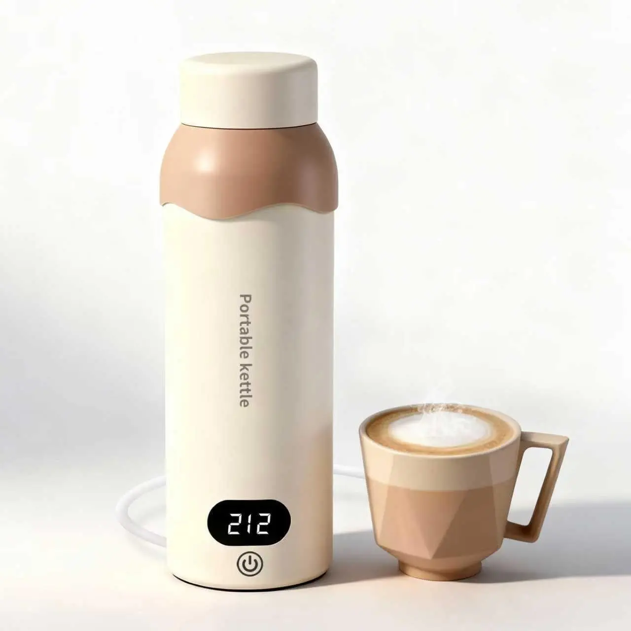 Portable Electric Kettle with 6 Temp Controls, Auto Shut-Off, Stainless Steel for Travel & Office
Portable Electric Kettle with 6 Temp Controls, Auto Shut-Off, Stainless Steel for Travel & Office