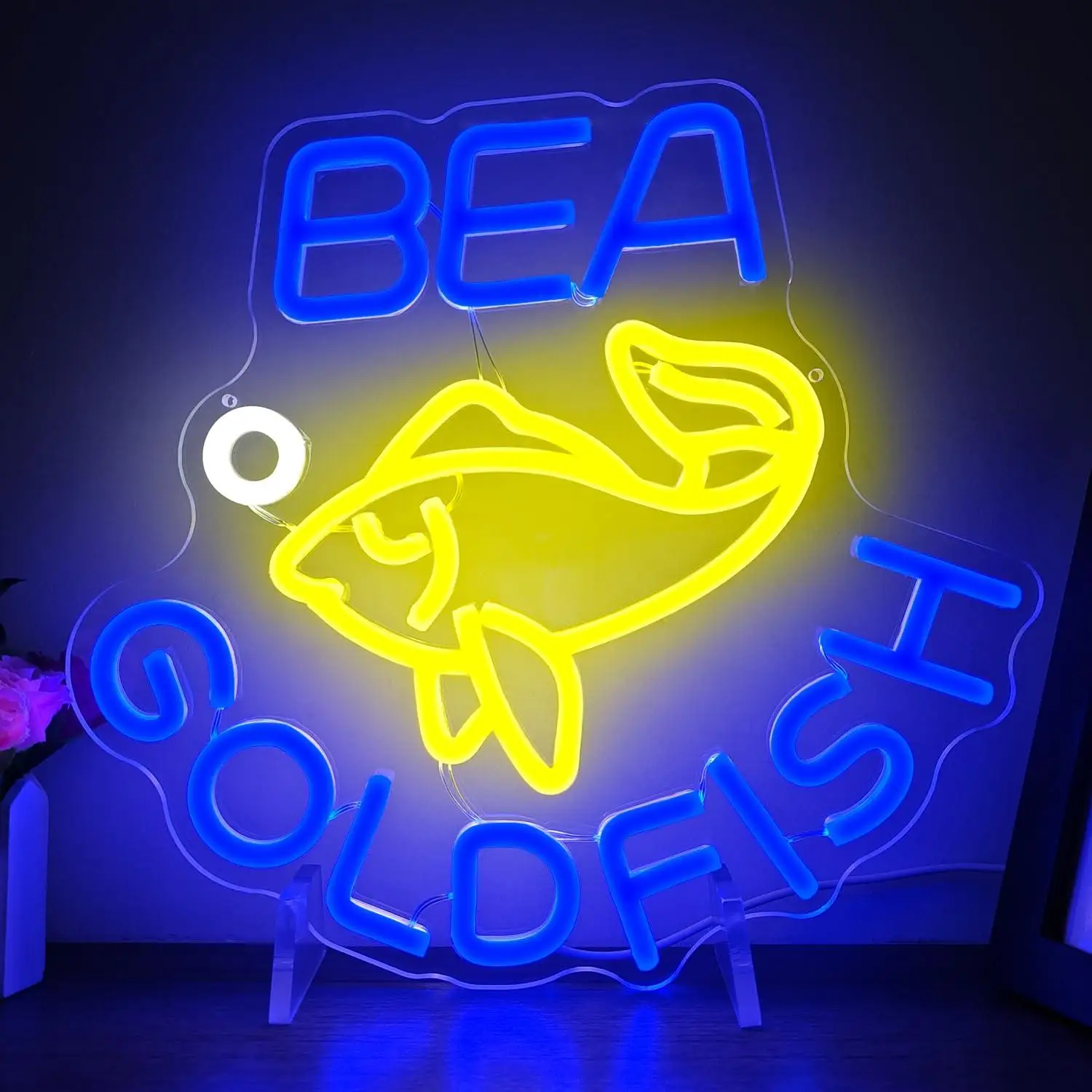 Be A Goldfish Neon Sign USB Dimmable LED Light for Bedroom Living Room Bar Pub Game Room Wall Art Decor Personalized Gifts
Be A Goldfish Neon Sign USB Dimmable LED Light for Bedroom Living Room Bar Pub Game Room Wall Art Decor Personalized Gifts
