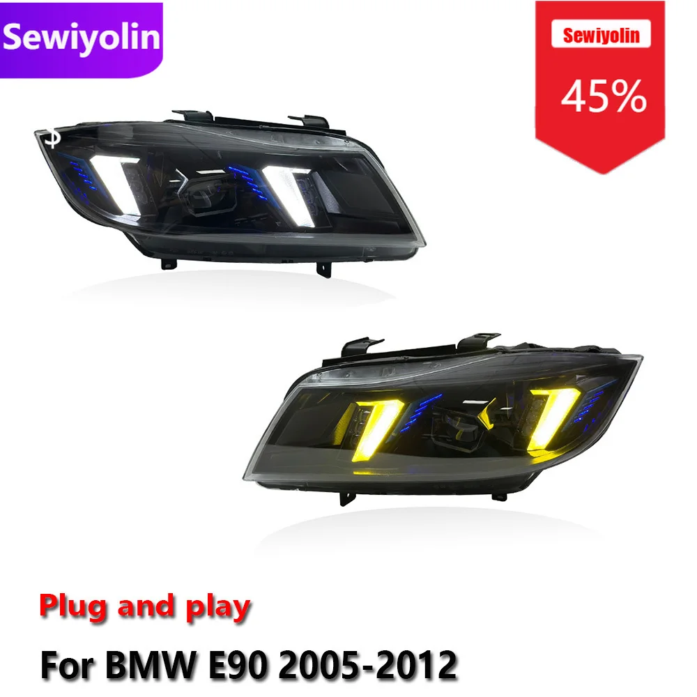 Car DRL LED Headlight Assemblies For BMW E90 2005-2012 Fog DRL Brake Turn Signal Lamp Plug and Play
Car DRL LED Headlight Assemblies For BMW E90 2005-2012 Fog DRL Brake Turn Signal Lamp Plug and Play