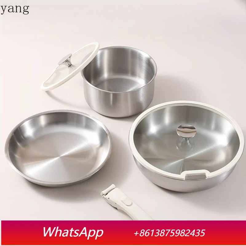 Сковорода из нержавеющей стали LMM с необработанной поверхностью и съемной ручкой, антипригарная, для кухни
Сковорода из нержавеющей стали LMM с необработанной поверхностью и съемной ручкой, антипригарная, для кухни