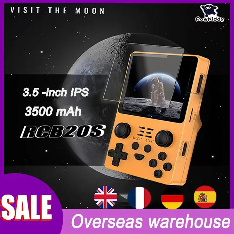 POWKIDDY New RGB20S Handheld Game Dual Card Console Retro Open Source System RK3326 3.5-Inch 4:3 IPS Screen Built-in 20000 Game
POWKIDDY New RGB20S Handheld Game Dual Card Console Retro Open Source System RK3326 3.5-Inch 4:3 IPS Screen Built-in 20000 Game
