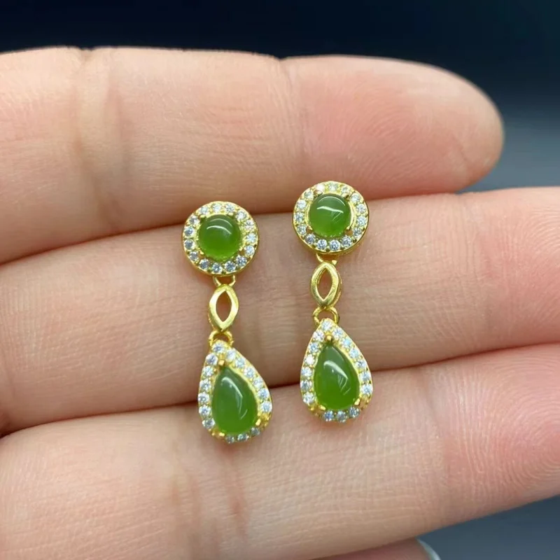 Серьги Hetian Bi Jade с серебряной инкрустацией S925, подарки родственникам и друзей
Серьги Hetian Bi Jade с серебряной инкрустацией S925, подарки родственникам и друзей