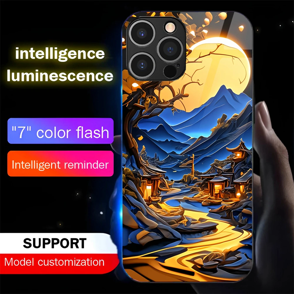 Punk Tree Sound Control LED Flash Cases For iPhone 16 15 14 13 12 11 Pro Max X XR XS 7 8 Plus SE2020 Luminous Glass Cover
Punk Tree Sound Control LED Flash Cases For iPhone 16 15 14 13 12 11 Pro Max X XR XS 7 8 Plus SE2020 Luminous Glass Cover