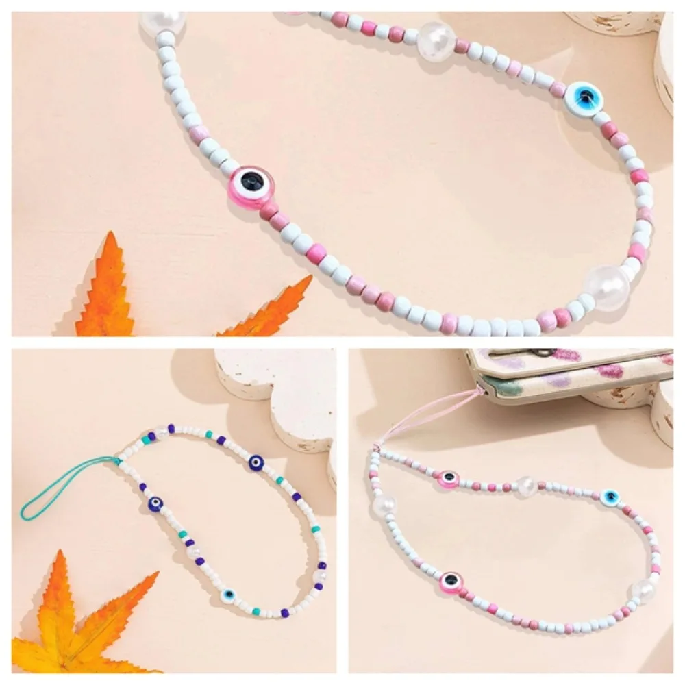 Devil Eye Blue Evil Eye Phone Chain Glass Rice Beads Pink Telephone Lanyard Blue Charm Fashion Cellphone Strap Girls Gift
Devil Eye Blue Evil Eye Phone Chain Glass Rice Beads Pink Telephone Lanyard Blue Charm Fashion Cellphone Strap Girls Gift