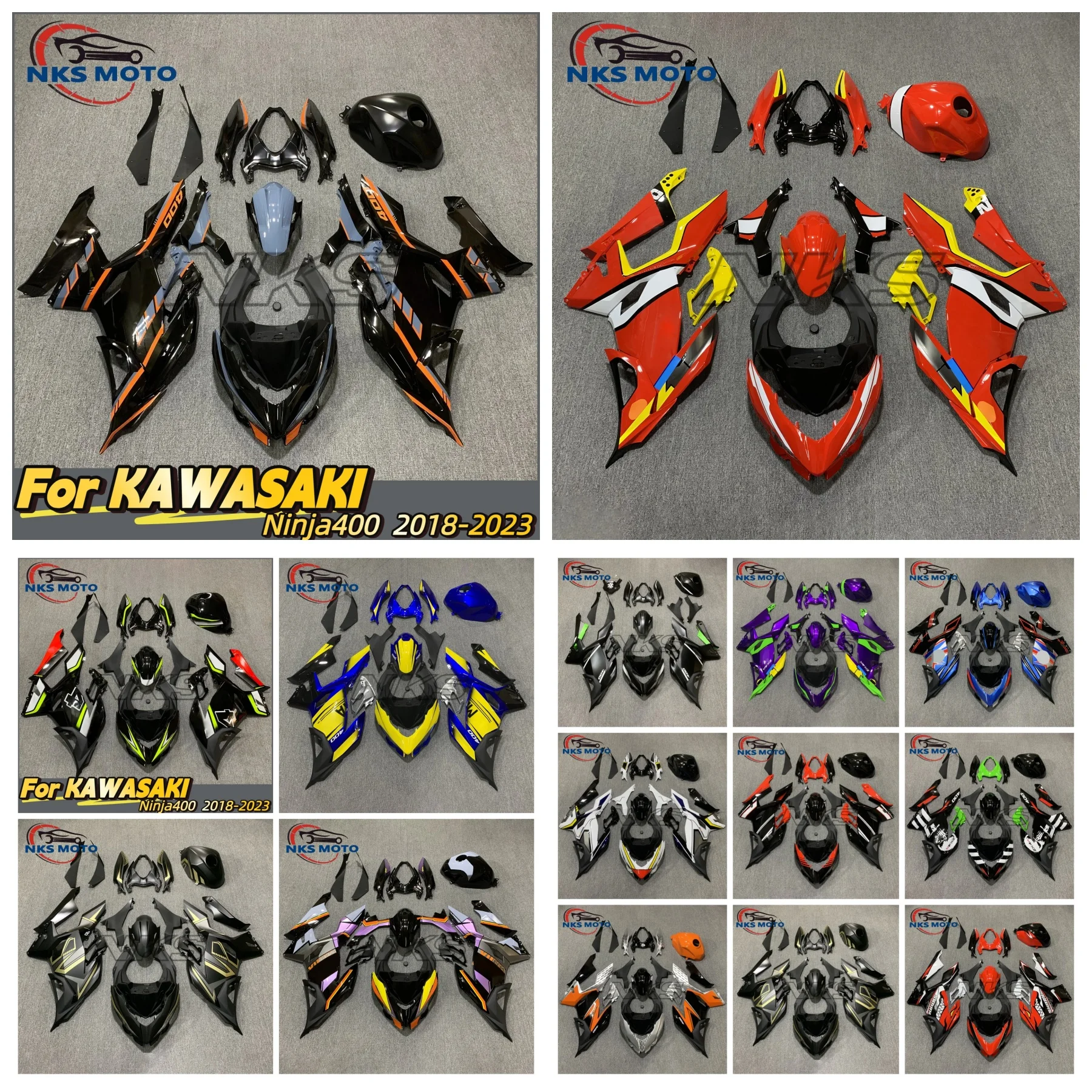 For KAWASAKI Ninja400 Ninja 400 EX 400 2018 2019 2020 2021 2022 2023 Customized Injection Bodywork Motorcycle Fairing Kits
For KAWASAKI Ninja400 Ninja 400 EX 400 2018 2019 2020 2021 2022 2023 Customized Injection Bodywork Motorcycle Fairing Kits