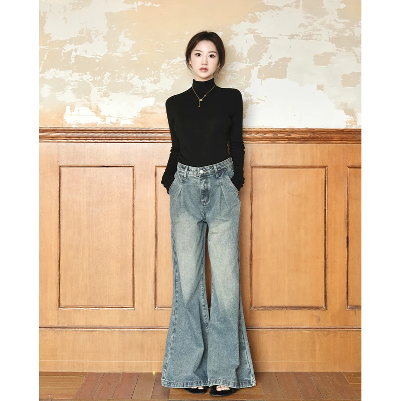 SerioLudere Blue Loose Women's Retro Denim Jeans Floor-Length Casual Faionable Versatile Lazy Egg Character Design
SerioLudere Blue Loose Women's Retro Denim Jeans Floor-Length Casual Faionable Versatile Lazy Egg Character Design