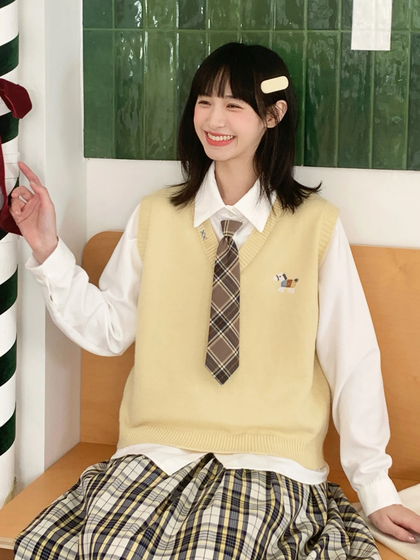 Korean Sle Women's irt Vest Two-Piece Set Spring Faion Loose Fit Cotton Knitted Soft Comfortable Long Sve Color
Korean Sle Women's irt Vest Two-Piece Set Spring Faion Loose Fit Cotton Knitted Soft Comfortable Long Sve Color