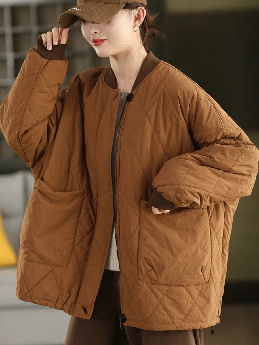 Thiened Cotton Jaet Winter Vintage Large ket Inner Wool Warm Mid-Length Cotton Coat Women's Casual Wear Zipper Closure
Thiened Cotton Jaet Winter Vintage Large ket Inner Wool Warm Mid-Length Cotton Coat Women's Casual Wear Zipper Closure
