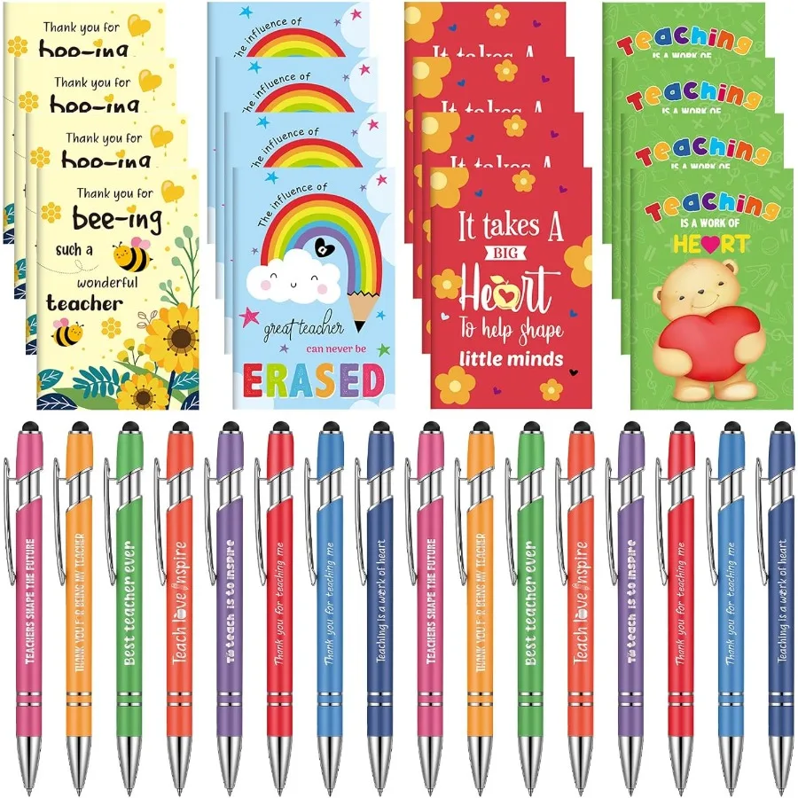 Sumind 32 Pcs Teacher Priipal Appreciation Gift Bulk Positive Ballpoint Pens Jourl Notebook Inspiratiol Notepad with Eouraging
Sumind 32 Pcs Teacher Priipal Appreciation Gift Bulk Positive Ballpoint Pens Jourl Notebook Inspiratiol Notepad with Eouraging