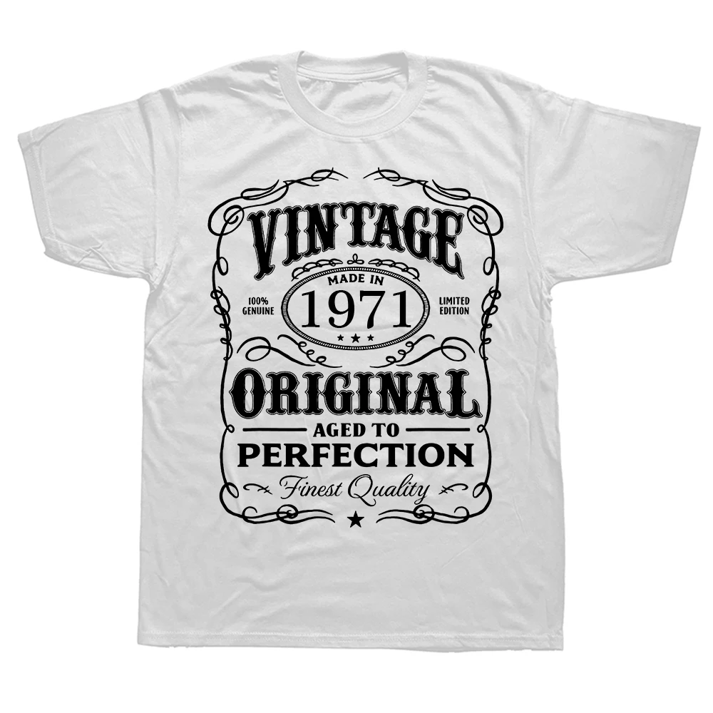 FPVintage 1971 Perfection All Original Part Cool Tshirt Men Novelty Sarcastic T Shirt Hip Hop Hipster Streetwear Tee Shirt
FPVintage 1971 Perfection All Original Part Cool Tshirt Men Novelty Sarcastic T Shirt Hip Hop Hipster Streetwear Tee Shirt