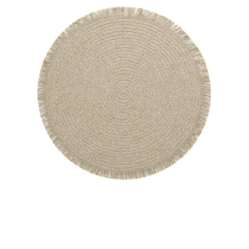 Wabi-sabi, non-rubber round carpet, natural wool Japanese style, round weave, study floor mat
Wabi-sabi, non-rubber round carpet, natural wool Japanese style, round weave, study floor mat