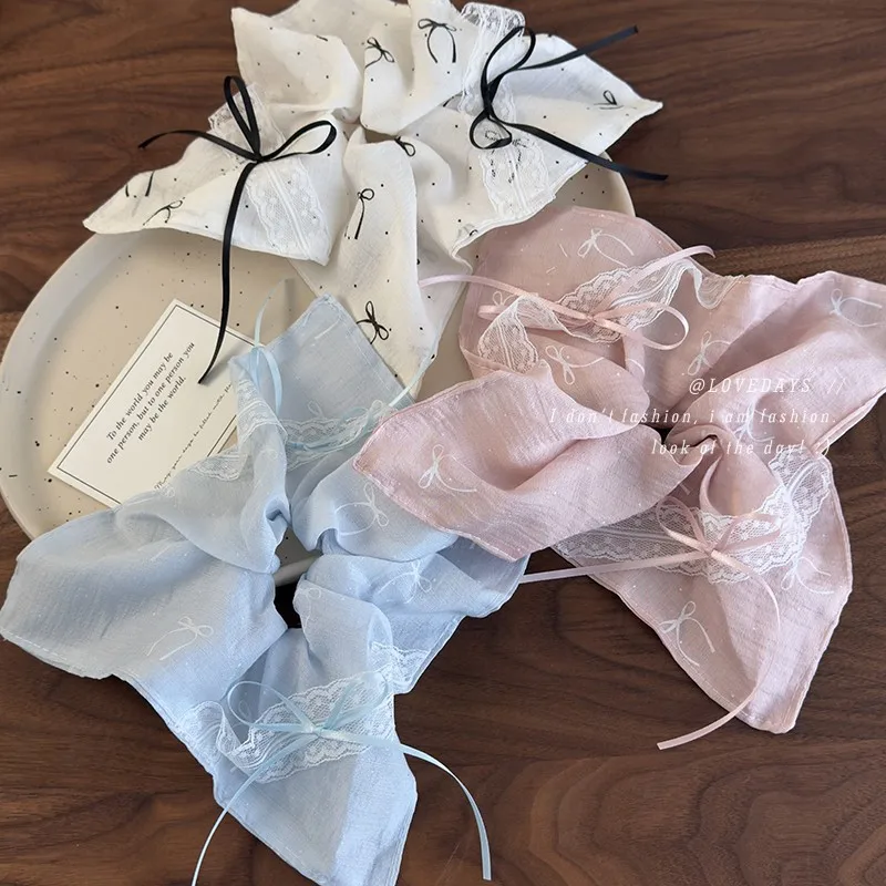 Scrunchie Ribbon Bow Lace Trim Bandana Ballet Fresh Rustic Ethereal Hair Tie for Girls Delicate Soft Durable Cottagecore Style
Scrunchie Ribbon Bow Lace Trim Bandana Ballet Fresh Rustic Ethereal Hair Tie for Girls Delicate Soft Durable Cottagecore Style