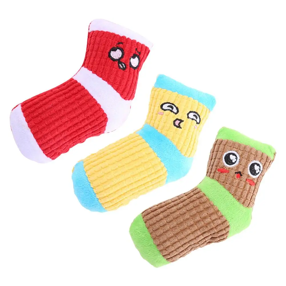 3pcs Squeaky Bite Toy Materials Pet Interactive Cartoon Teeth Cleaning Dog Vocalizing Socks Shaped Puppy
3pcs Squeaky Bite Toy Materials Pet Interactive Cartoon Teeth Cleaning Dog Vocalizing Socks Shaped Puppy