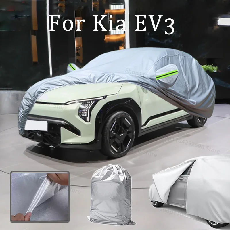 Car Cover For Kia EV3 Door Zipper Full Exterior Black Silvery-Auto Cover Sunshade Dustproof Waterproof Reflective strips
Car Cover For Kia EV3 Door Zipper Full Exterior Black Silvery-Auto Cover Sunshade Dustproof Waterproof Reflective strips