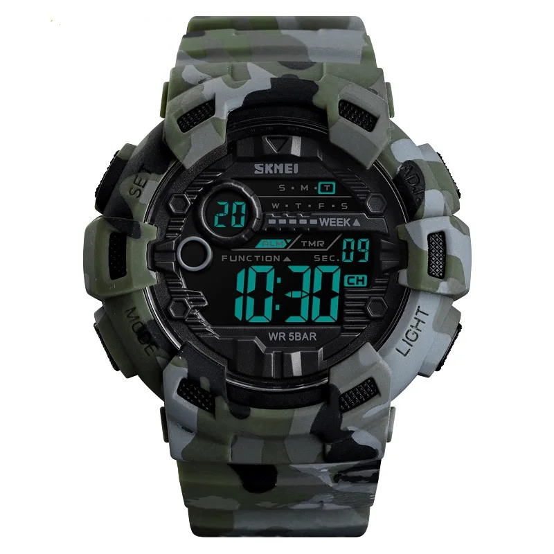 New Camo Men Sports Watch Fashion Waterproof Digital Movement Wristwatch Teenagers Outdoor Multifunction Watches
New Camo Men Sports Watch Fashion Waterproof Digital Movement Wristwatch Teenagers Outdoor Multifunction Watches