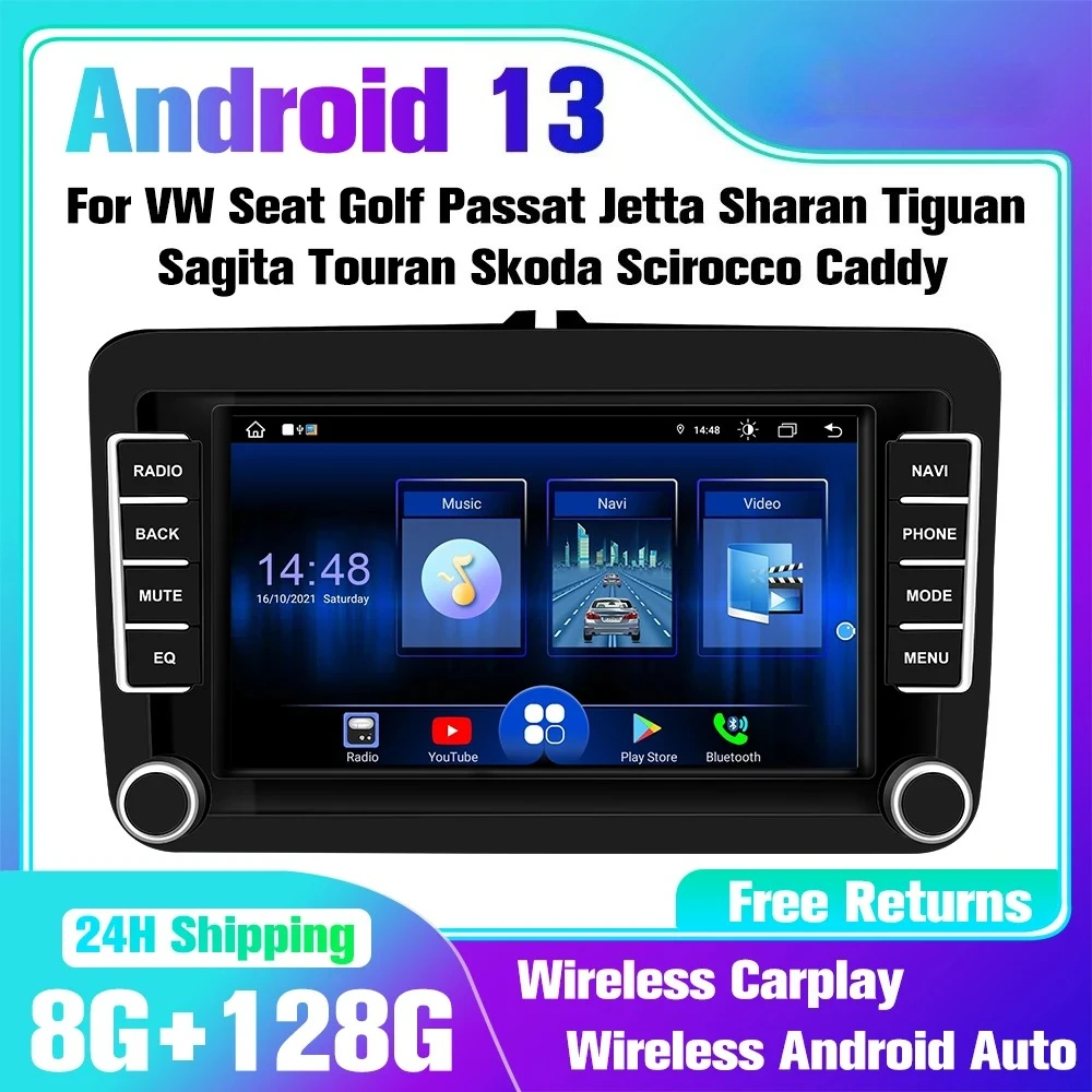 Android13 Auto radio For Volkswagen series Passat Touareg Seat Jetta Golf Skodo car radio multimedia player GPS navigation
Android13 Auto radio For Volkswagen series Passat Touareg Seat Jetta Golf Skodo car radio multimedia player GPS navigation