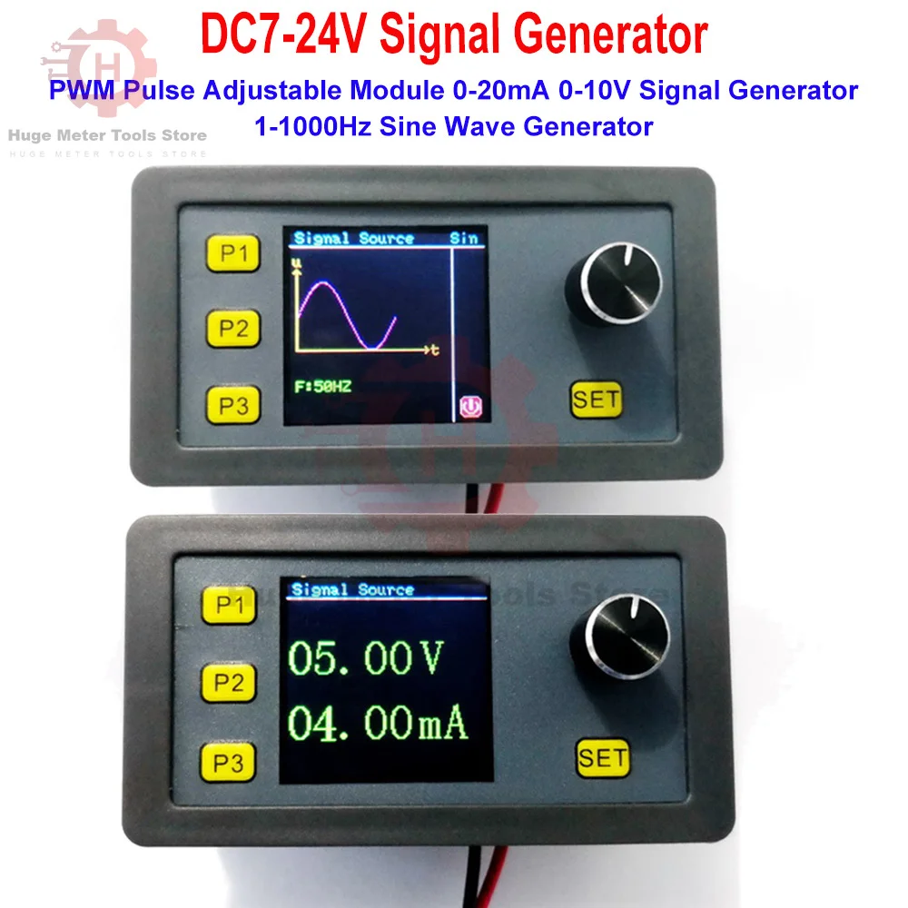 Signal Generator Generator Module DC 7-24V Function Generator PWM Pulse 1-1000Hz Sine Waves 4-20mA Adjustable Module
Signal Generator Generator Module DC 7-24V Function Generator PWM Pulse 1-1000Hz Sine Waves 4-20mA Adjustable Module