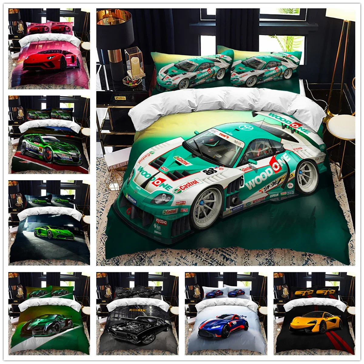 Sports Car Duvet Cover Set Luxury High Quality 3D Printed Bedding 2/3pcs Double Queen King Bedclothes Adults Boys Home Textile
Sports Car Duvet Cover Set Luxury High Quality 3D Printed Bedding 2/3pcs Double Queen King Bedclothes Adults Boys Home Textile