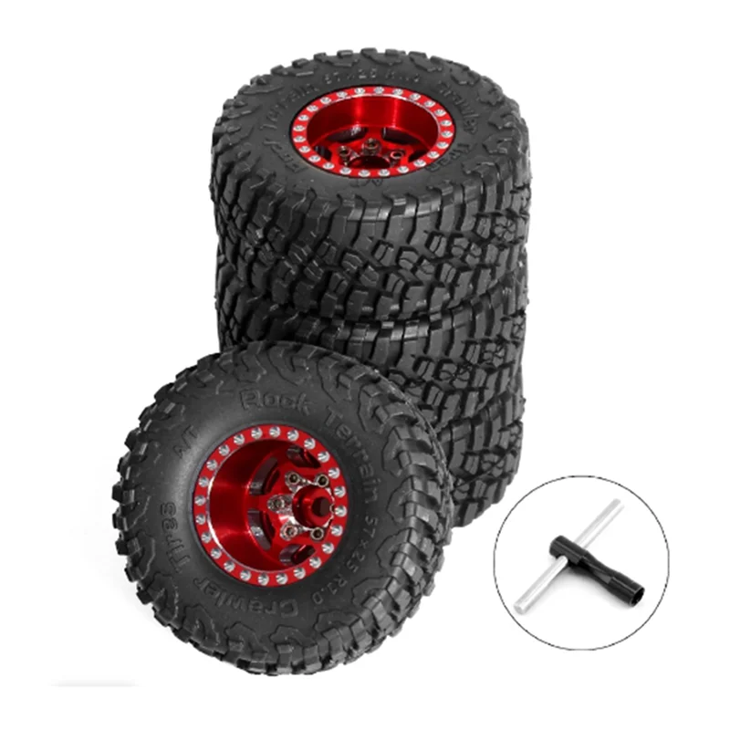 ABUM-1 Inch Metal Wheels With Tires Upgrade Hub Tyre Set For 1/18 RC Crawler Car Traxxas TRX4-M Defender Bronco SCX24 FMS
ABUM-1 Inch Metal Wheels With Tires Upgrade Hub Tyre Set For 1/18 RC Crawler Car Traxxas TRX4-M Defender Bronco SCX24 FMS