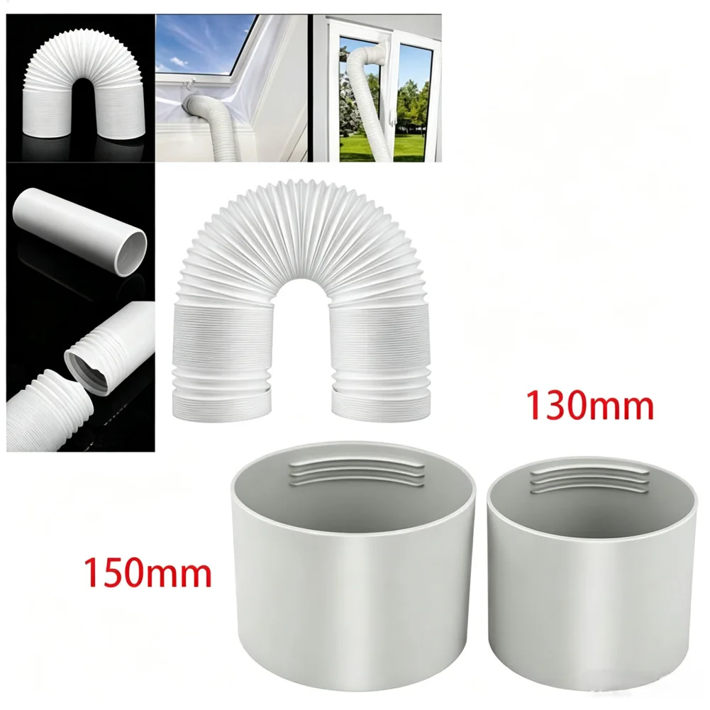 Air Conditioner Ventilation Hose Extension 300cm Flexible PVC Construction for 130mm or 150mm For Exhaust Applications
Air Conditioner Ventilation Hose Extension 300cm Flexible PVC Construction for 130mm or 150mm For Exhaust Applications