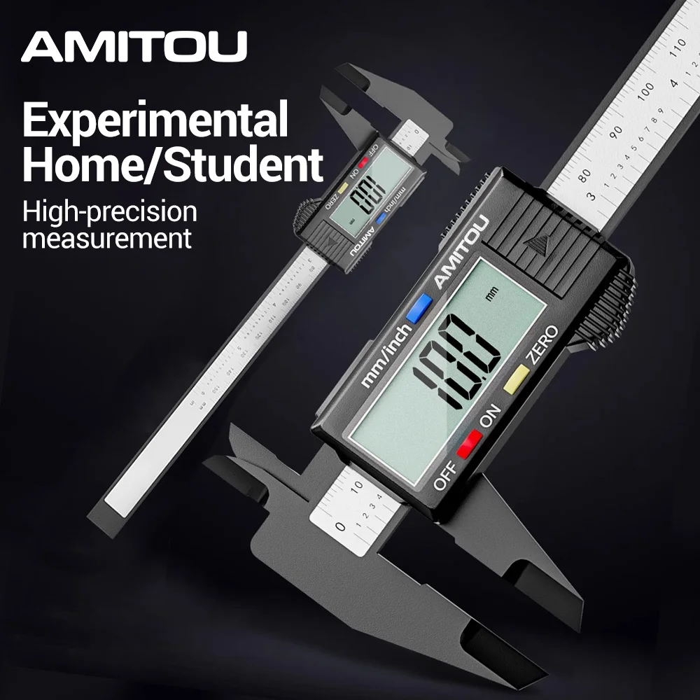 AMITOU Measuring Tool Digital Caliper 150mm Messschieber Paquimetro Measuring Instrument Vernier Calipers
AMITOU Measuring Tool Digital Caliper 150mm Messschieber Paquimetro Measuring Instrument Vernier Calipers