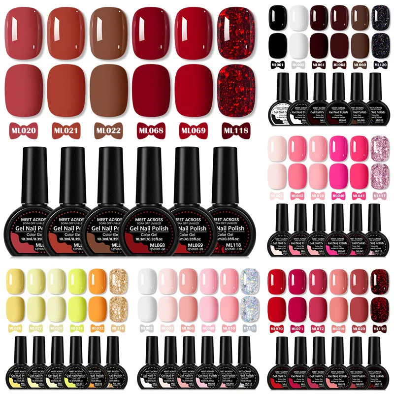 6pcs 10.3ml Glitter Gel Nail Polish Set Vibrant Color Semi Permanent Nail Soak Off UV Gel Varnish For All Season Nail Supplies
6pcs 10.3ml Glitter Gel Nail Polish Set Vibrant Color Semi Permanent Nail Soak Off UV Gel Varnish For All Season Nail Supplies